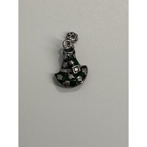 Vintage St‎ Patrick's Day Go Lucky Hat Enamel Bracelet Charm